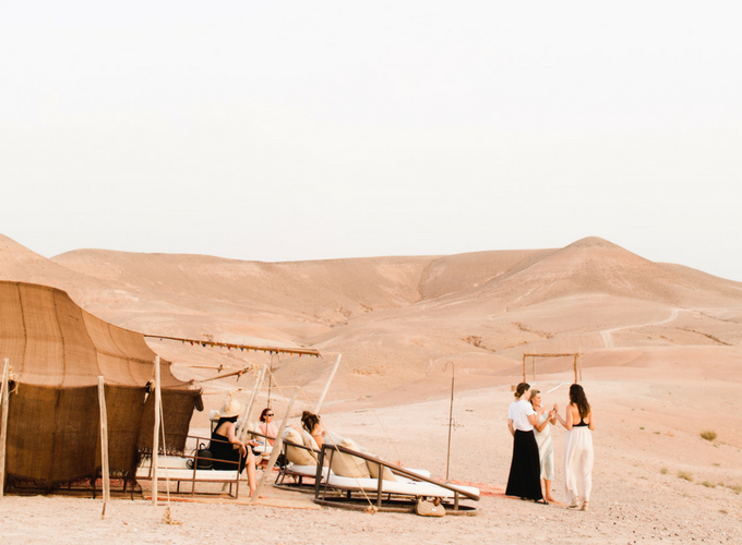 11 girls traveling in Morocco