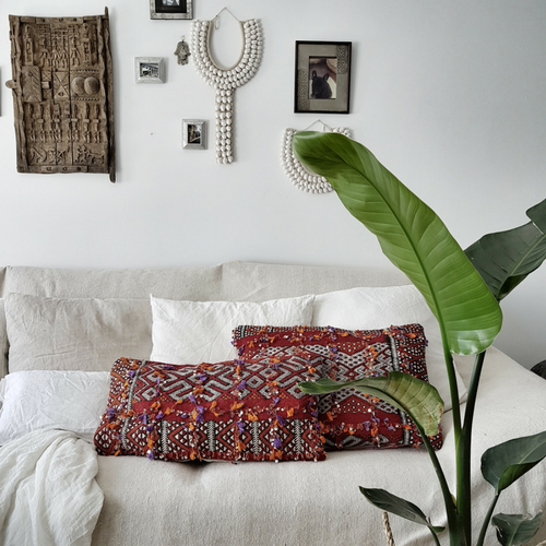 moroccan kilim pillow djamila