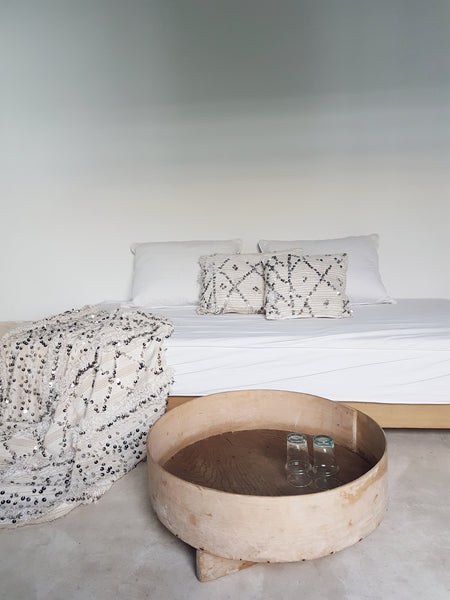 moroccan wedding blanket pillow saida small