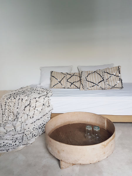 moroccan wedding blanket pillow janet small