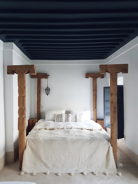 moroccan wedding blanket pillow zaira large