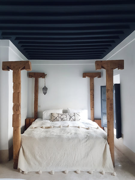 moroccan wedding blanket pillow janet large