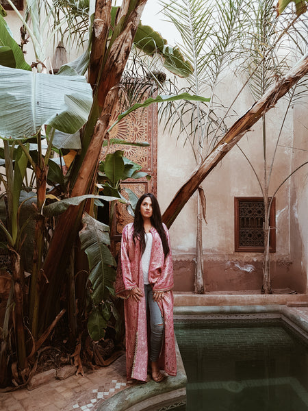 moroccan kaftan la vie en rose