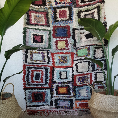 moroccan boucherouite rug marwa
