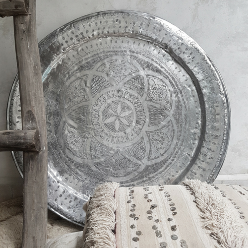 vintage moroccan tray 75 cm