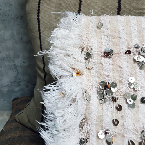 moroccan wedding blanket pillow anisa 49x41 cm