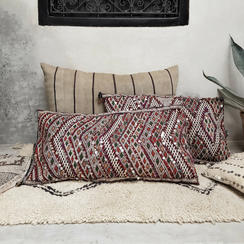 moroccan kilim pillow maktub