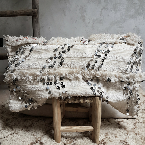 moroccan wedding blanket pillow hamra