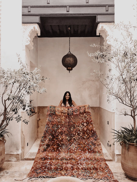 pre-sale moroccan berber rug rouge