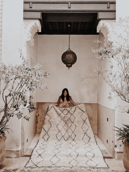 pre-sale beni ouarain rug maktub