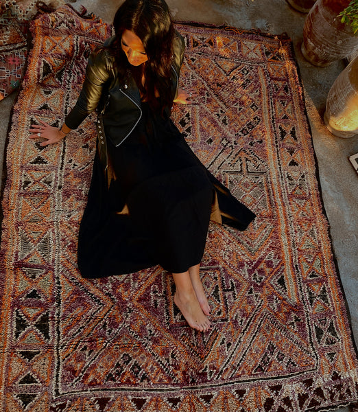 pre-sale moroccan berber rug Burgundy