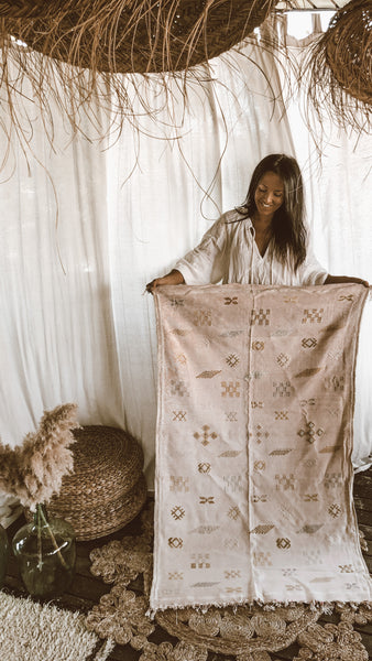 cactus silk rug soft nude