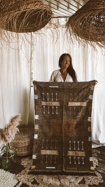 cactus silk rug earthy