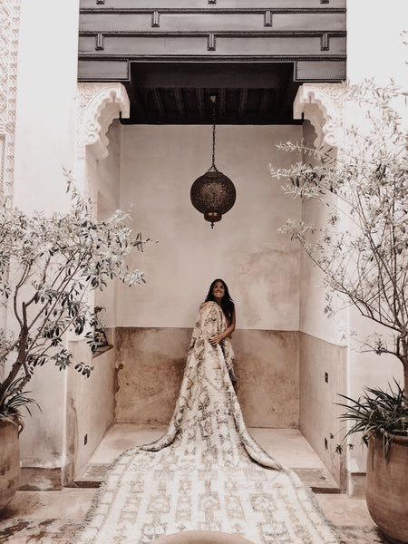 pre-sale beni ouarain rug amber