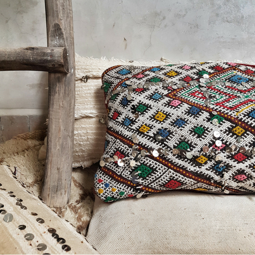 moroccan kilim pillow leila