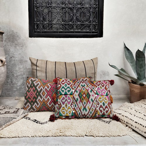 moroccan kilim pillow sharifa