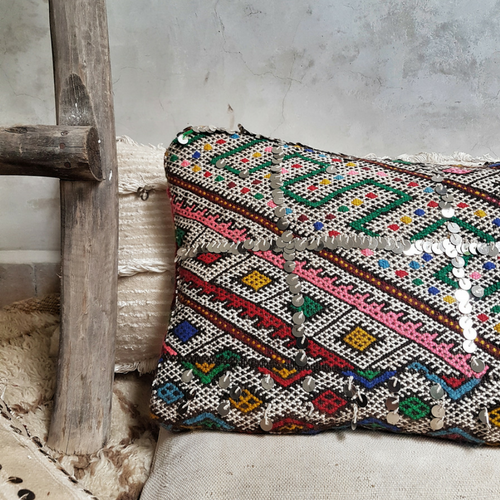 moroccan kilim pillow lina