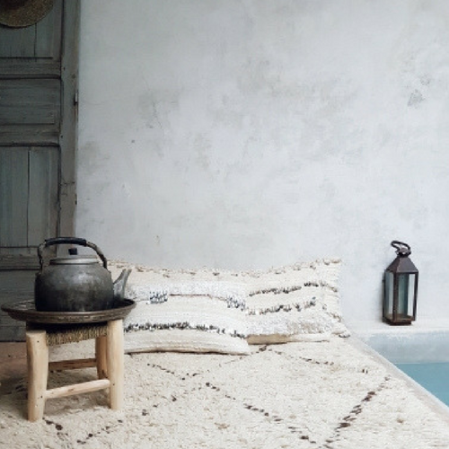 moroccan wedding blanket pillow leila 46x30 cm