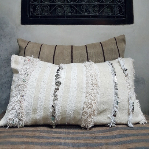 moroccan wedding blanket pillow muna 73x42 cm