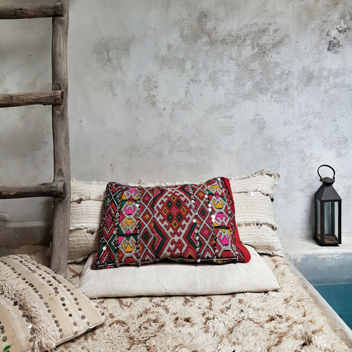moroccan kilim pillow faiza