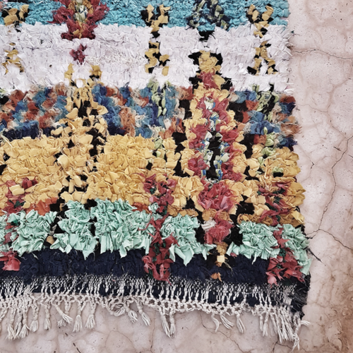 moroccan boucherouite rug essaouira