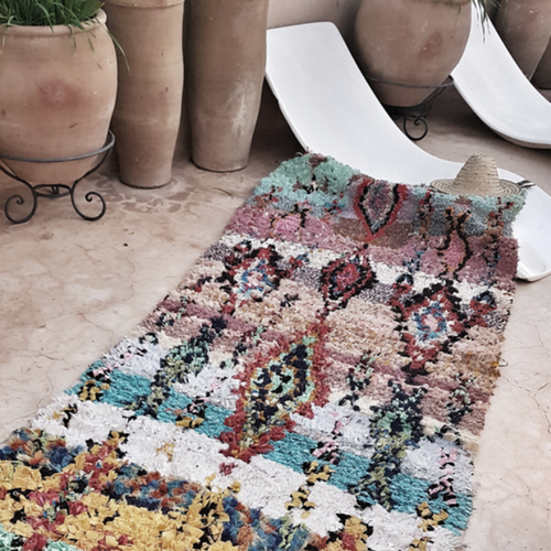 moroccan boucherouite rug essaouira