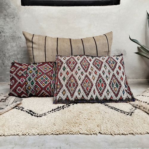 moroccan kilim pillow suraya