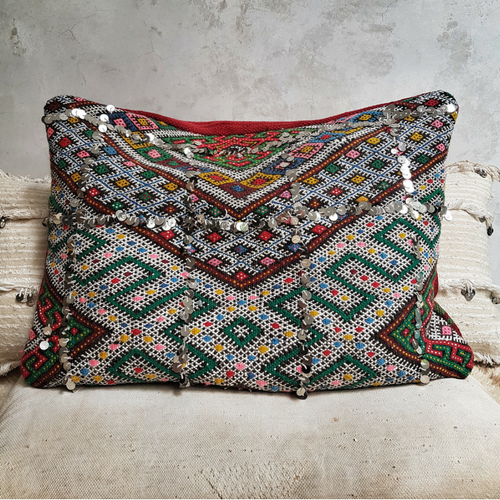 moroccan kilim pillow djamila