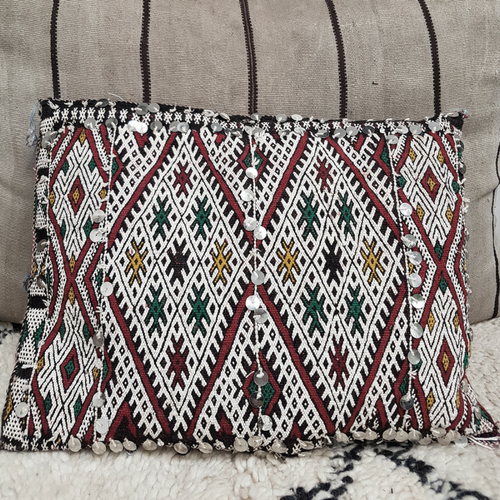 moroccan kilim pillow azahar