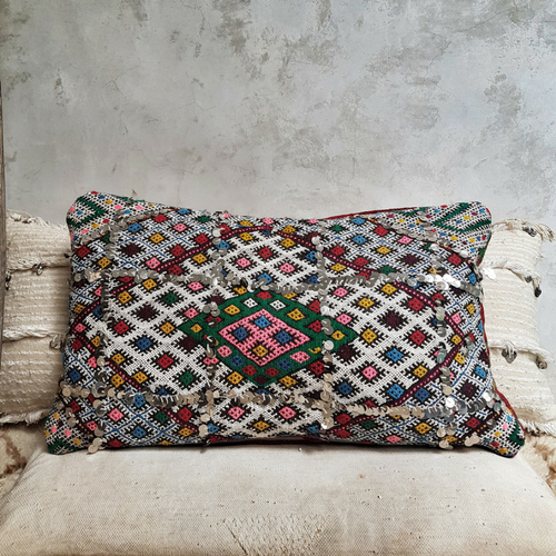 moroccan kilim pillow habiba