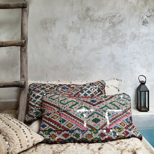 moroccan kilim pillow leila