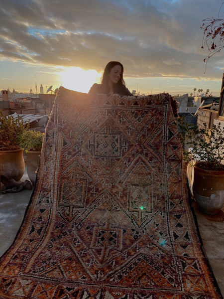 pre-sale moroccan berber rug Burgundy
