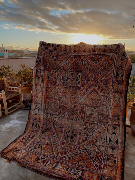pre-sale moroccan berber rug Burgundy